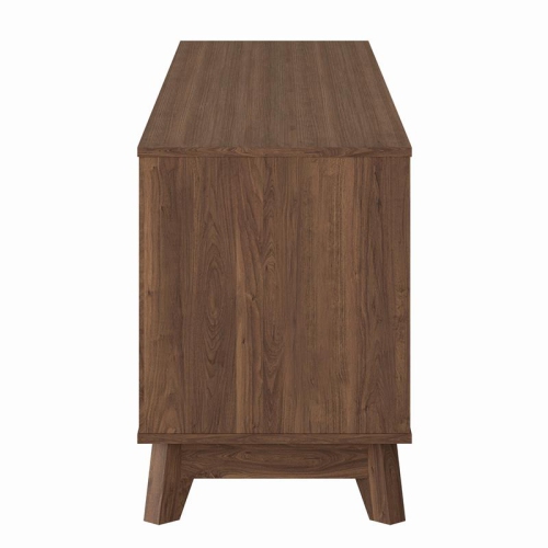 CorLiving Hollywood Brown Wood Grain TV Stand with Drawers for TVs up to 85"