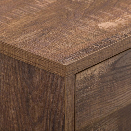 CorLiving Hollywood Brown Wood Grain TV Stand with Drawers for TVs up to 85"