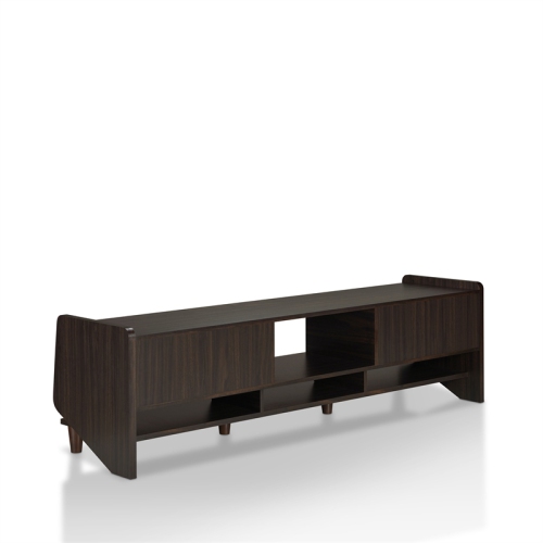 Furniture of America Waggoner Wood 70-Inch TV Stand in Brown Wenge