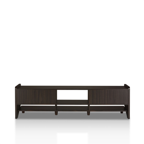 Furniture of America Waggoner Wood 70-Inch TV Stand in Brown Wenge