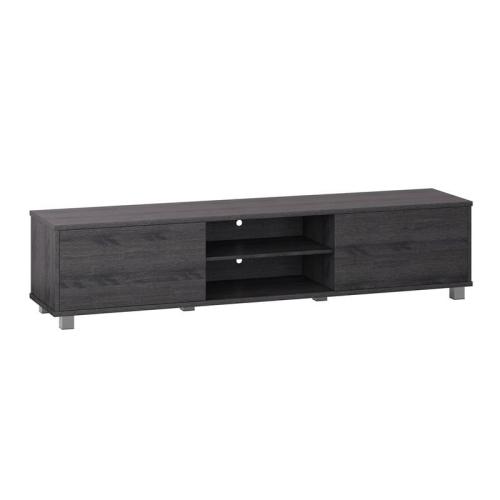 CorLiving Hollywood Dark Gray Wood Grain TV Stand - for TVs up to 85"