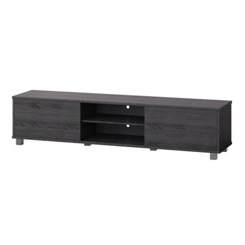 CorLiving Hollywood Dark Gray Wood Grain TV Stand - for TVs up to 85"