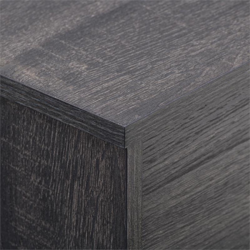 CorLiving Hollywood Dark Gray Wood Grain TV Stand - for TVs up to 85"