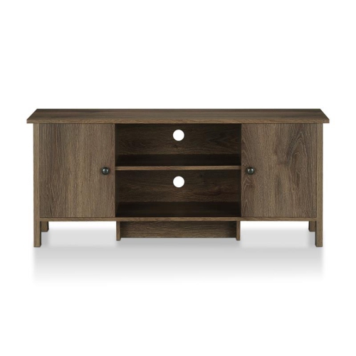 FURNITURE OF AMERICA  Knisler Transitional Wood 47" Tv Stand In Distressed Walnut