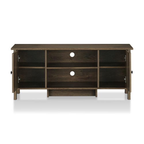 Furniture of America Knisler Transitional Wood 47" TV Stand in Distressed Walnut