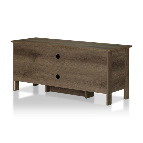 Furniture of America Knisler Transitional Wood 47" TV Stand in Distressed Walnut
