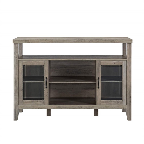 Buffet haut en bois de 52 po de la gamme Pemberly Row gris délavé