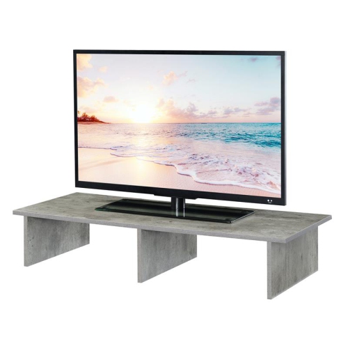 Convenience Concepts Designs2Go Large TV/Monitor Riser in Light Gray Wood Finish