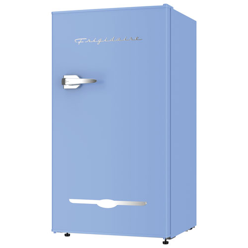 FRIGIDAIRE  Retro Efr376 3.2 Cu Ft Mini Bar Fridge W/ Side Bottle Opener - In Blue Great!