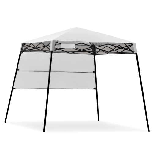 Topbuy 7x7 FT Pop-up Canopy Portable Outdoor Offset Tent w/Carry Bag White