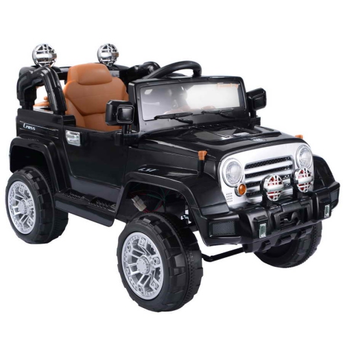Topbuy 12V Electric Toy Car Kids Ride On Truck w/ RC Remote Control Lights Music MP3 Black