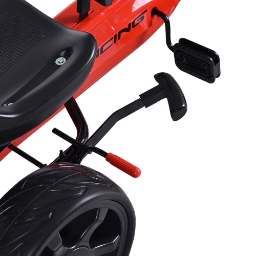 Topbuy Go Kart Kids Bike Ride on Toys with 4 Wheels and Aadjustable Seat Red