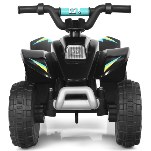 Topbuy 6V Kids Mini Electric Quad ATV Battery Powered Toddler Ride On Toy Black