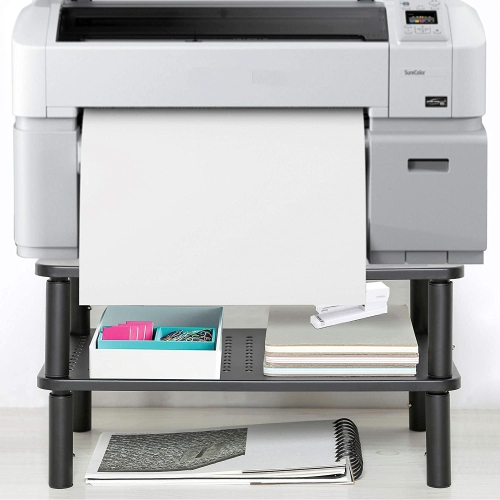 Height Adjustable Monitor Stand Riser for Desk,PC Gaming Monitor Elevator Laptop Stand with Sturdy Black Metal Construction