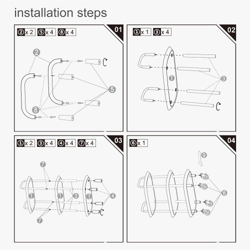 3 Tier Kichen Rolling Utility Cart Utility Organizer with Wheels For Dinner Kitchen Living Room Bathroom