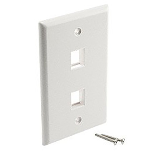 iMBAPrice - Keystone Style Wall Plate - 2 Port