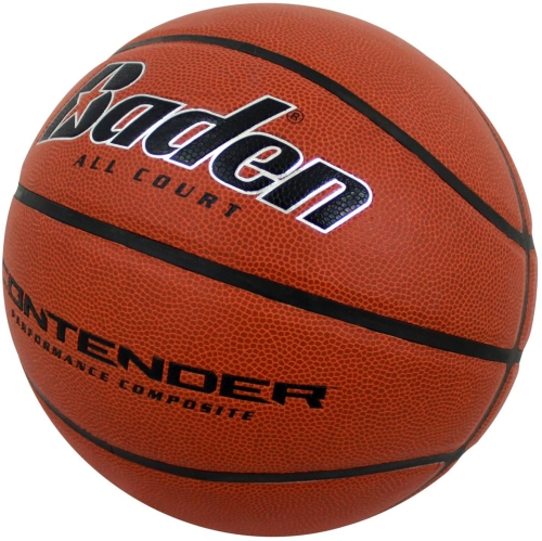 Baden CONTENDER Performance Composite Basketball - For Indoor & Outdoor, Natural Orange 27.5-Inch
