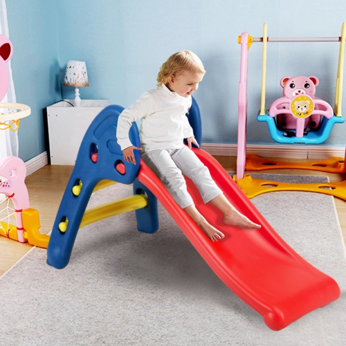 Topbuy Children's Folding Up-down Slide Plastic Fun Toy for Kids
