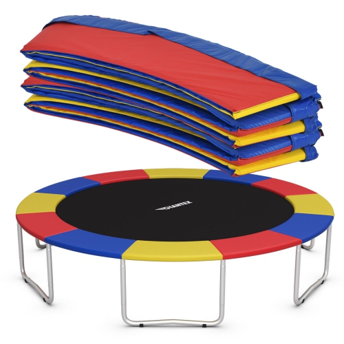 Topbuy 8FT/10FT/12FT/14FT Trampoline Replacement Safety Pad Bounce Frame Waterproof Spring Cover