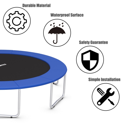 Housse de ressort étanche de rechange pour trampoline de 8 pi/10 pi/12 pi/14 pi de Topbuy