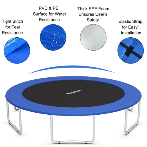 Housse de ressort étanche de rechange pour trampoline de 8 pi/10 pi/12 pi/14 pi de Topbuy