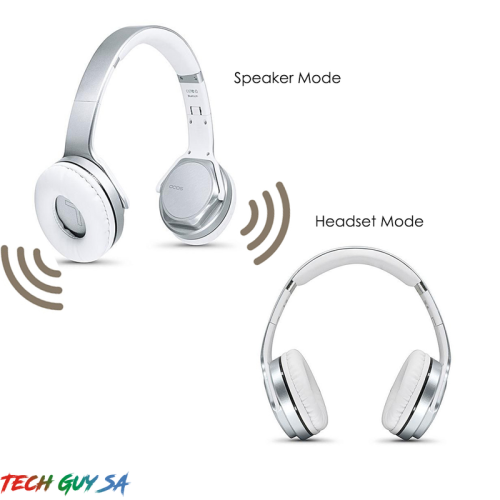 SODO MH3 Bluetooth Headphone| Twist-out Speaker| Bluetooth 2 in 1 Headset| SILVER