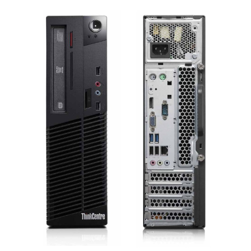 Lenovo ThinkCentre M73 Small Form Factor Desktop - Intel Core i5-4570, 8GB Memory, 240GB SSD, Win 10 Pro, DVD by LENOVO - Refurbished condition - CA$219.00