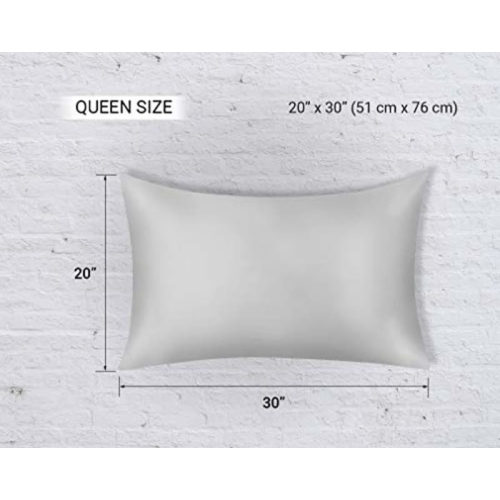 JINAMART Silky Satin Pillowcase - Ultra-Soft Satin Pillow Cases for Hair and Skin | Hypoallergenic Pillows Case with Hidden Zipper Closure