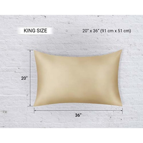 JINAMART Silky Satin Pillowcase - Ultra-Soft Satin Pillow Cases for Hair and Skin | Hypoallergenic Pillows Case with Hidden Zipper Closure