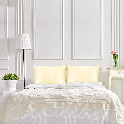 JINAMART Silky Satin Pillowcase - Ultra-Soft Satin Pillow Cases for Hair and Skin | Hypoallergenic Pillows Case with Hidden Zipper Closure