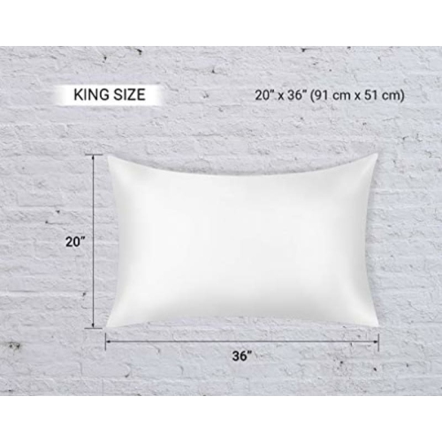 JINAMART Silky Satin Pillowcase - Ultra-Soft Satin Pillow Cases for Hair and Skin | Hypoallergenic Pillows Case with Hidden Zipper Closure