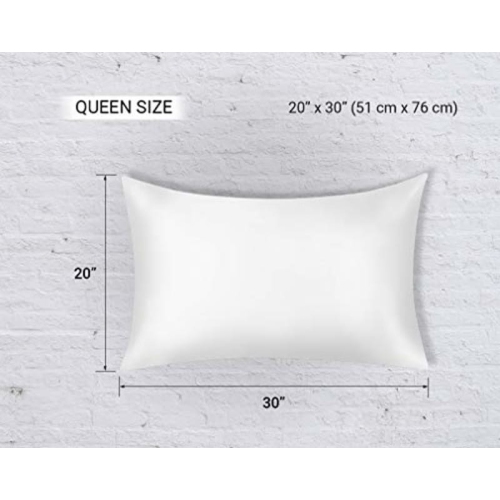 JINAMART Silky Satin Pillowcase - Ultra-Soft Satin Pillow Cases for Hair and Skin | Hypoallergenic Pillows Case with Hidden Zipper Closure