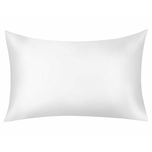 JINAMART  Silky Satin Pillowcase - Ultra-Soft Satin Pillow Cases for Hair And Skin | Hypoallergenic Pillows Case \w Hidden Zipper Closure (White