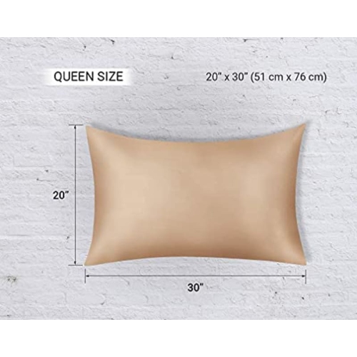 JINAMART Silky Satin Pillowcase - Ultra-Soft Satin Pillow Cases for Hair and Skin | Hypoallergenic Pillows Case with Hidden Zipper Closure