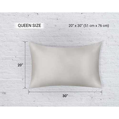 JINAMART Silky Satin Pillowcase - Ultra-Soft Satin Pillow Cases for Hair and Skin | Hypoallergenic Pillows Case with Hidden Zipper Closure