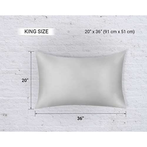 JINAMART Silky Satin Pillowcase - Ultra-Soft Satin Pillow Cases for Hair and Skin | Hypoallergenic Pillows Case with Hidden Zipper Closure