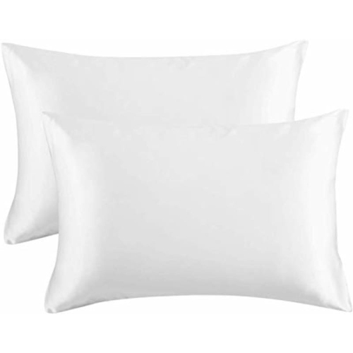 JINAMART Silky Satin Pillowcase - Ultra-Soft Satin Pillow Cases for Hair and Skin | Hypoallergenic Pillows Case with Hidden Zipper Closure,