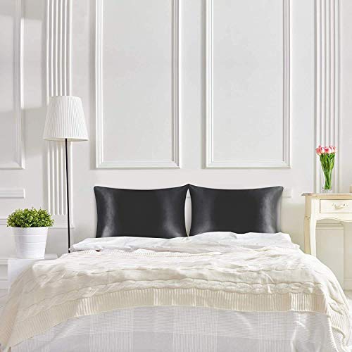 JINAMART Silky Satin Pillowcase - Ultra-Soft Satin Pillow Cases for Hair and Skin | Hypoallergenic Pillows Case with Hidden Zipper Closure