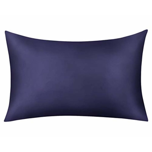 JINAMART  Silky Satin Pillowcase - Ultra-Soft Satin Pillow Cases for Hair And Skin | Hypoallergenic Pillows Case \w Hidden Zipper Closure (Dark Blue