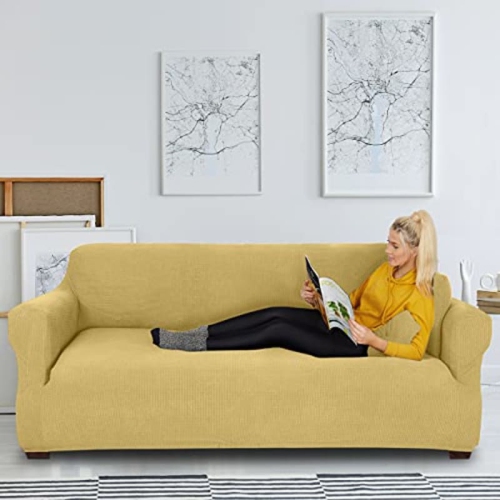 Jinamart Slipcover Stretch Elastic, How To Cover Torn Sofa