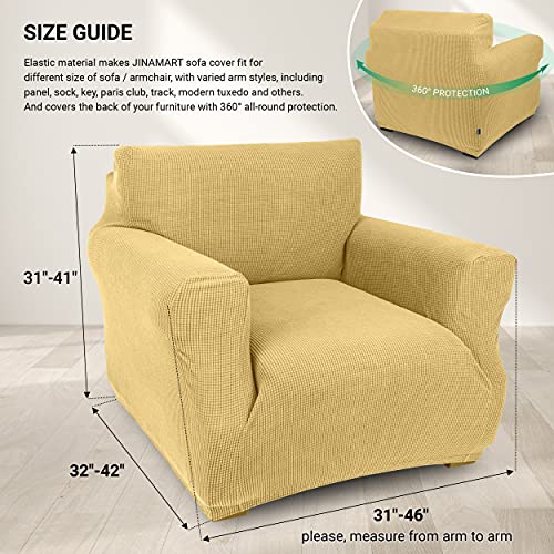 Jinamart Armchair Cover Stretch Elastic Chair Slipcover, 1-Piece