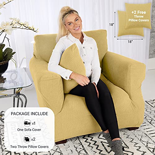 Jinamart Armchair Cover Stretch Elastic Chair Slipcover, 1-Piece