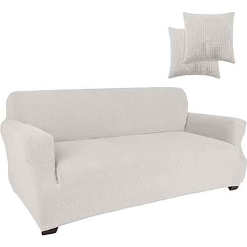 Jinamart Slipcover Stretch Elastic Couch Cover Sofa 3 Seat, 1-Piece