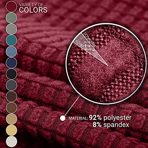 Jinamart Loveseat Slipcover Stretch Elastic Couch Cover Sofa 2 Seat, 1-Piece