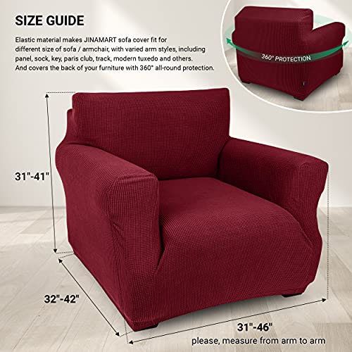 Jinamart Armchair Cover Stretch Elastic Chair Slipcover, 1-Piece