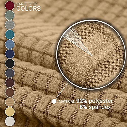 Jinamart Loveseat Slipcover Stretch Elastic Couch Cover Sofa 2 Seat, 1-Piece