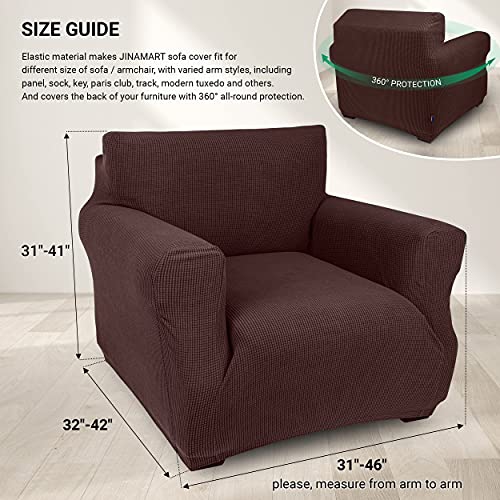 Jinamart Armchair Cover Stretch Elastic Chair Slipcover, 1-Piece