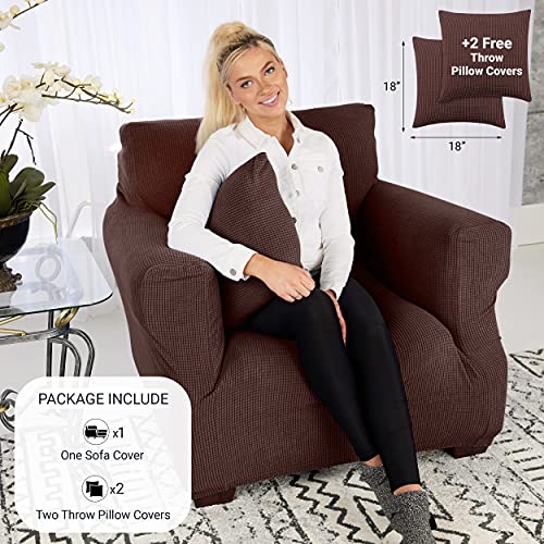 Jinamart Armchair Cover Stretch Elastic Chair Slipcover, 1-Piece
