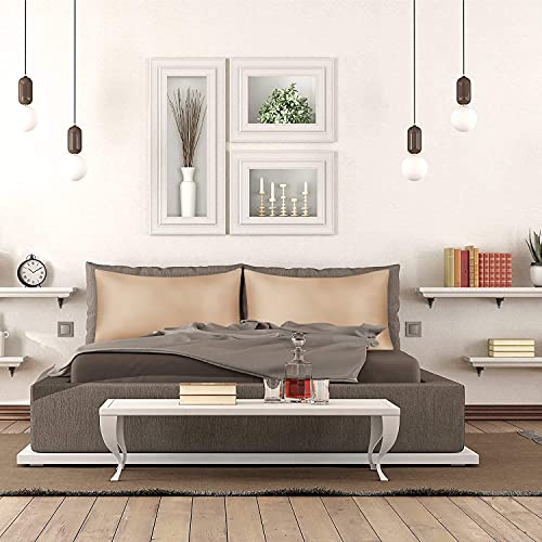 JINAMART Silky Satin Pillowcase - Ultra-Soft Satin Pillow Cases for Hair and Skin | Hypoallergenic Pillows Case with Hidden Zipper Closure