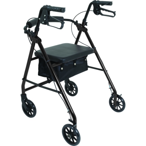 PROBASICS  "aluminum Rollator, 6"" Wheels, Black"